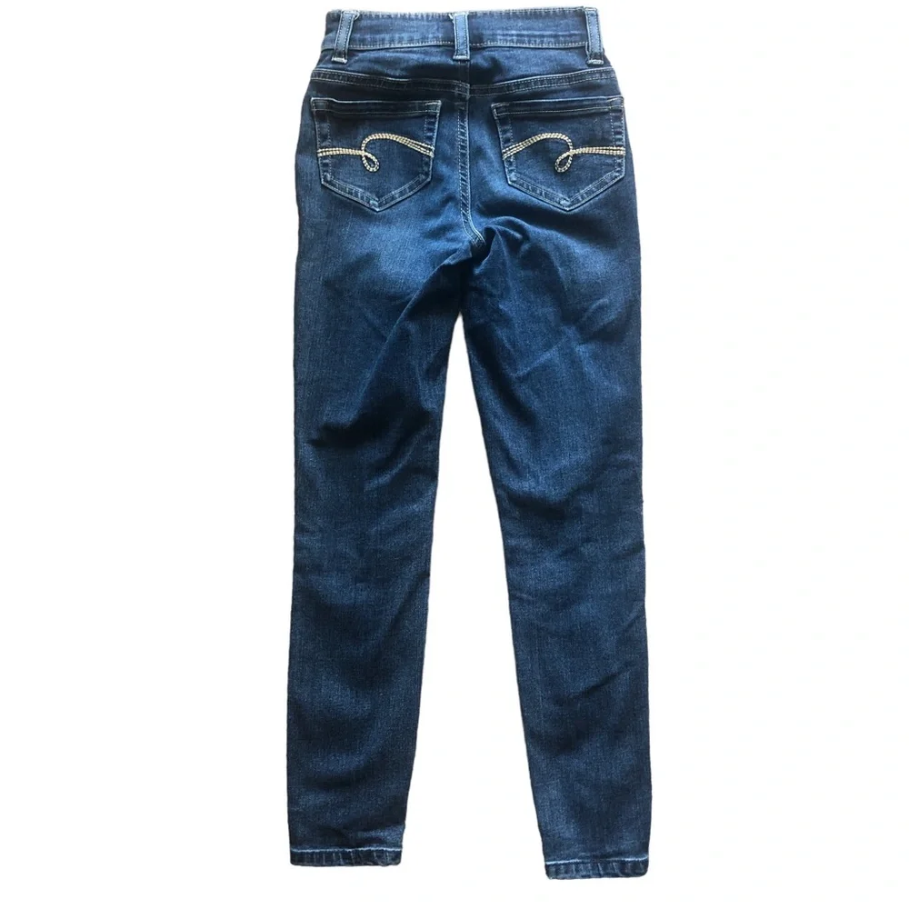 Justice Store 8 Slim High Rise Denim Jegging Jeans Distressed